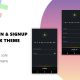 Login & Sign Up Dark Theme UI Kit