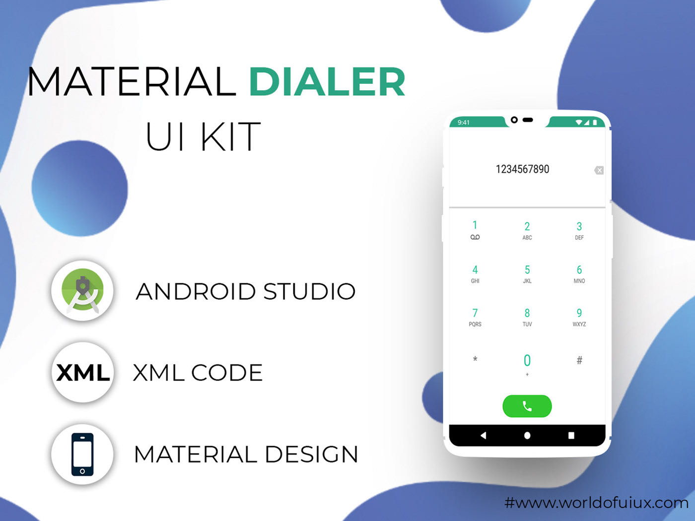 Material Dialer UI UX Kit