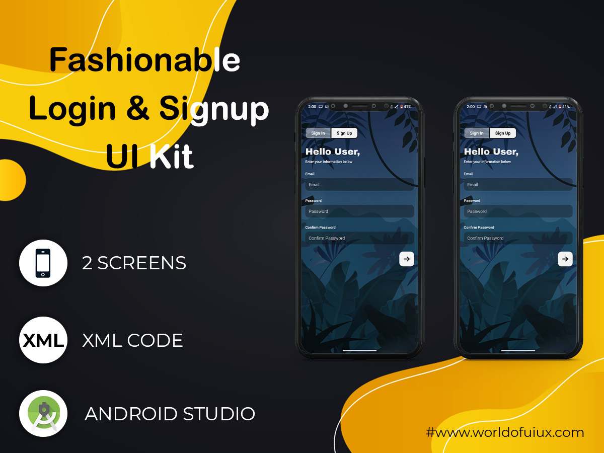 Welcome Screen UI Kit