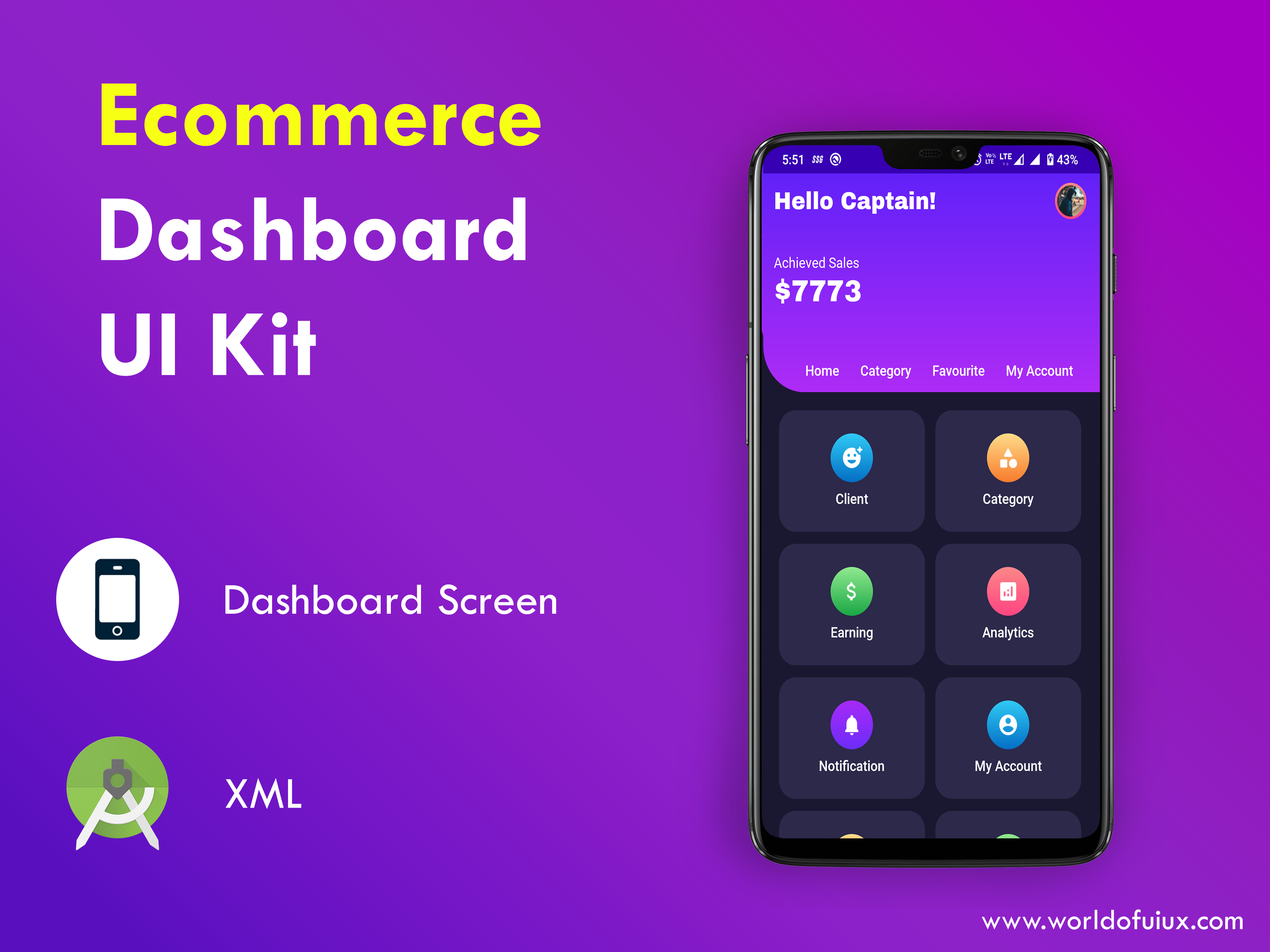 Free Download Ecommerce Dashboard UI Kit